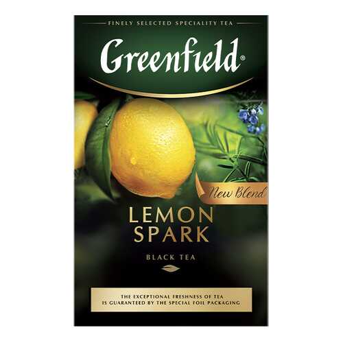 Чай черный листовой Greenfield Lemon Spark 100 г в Слата