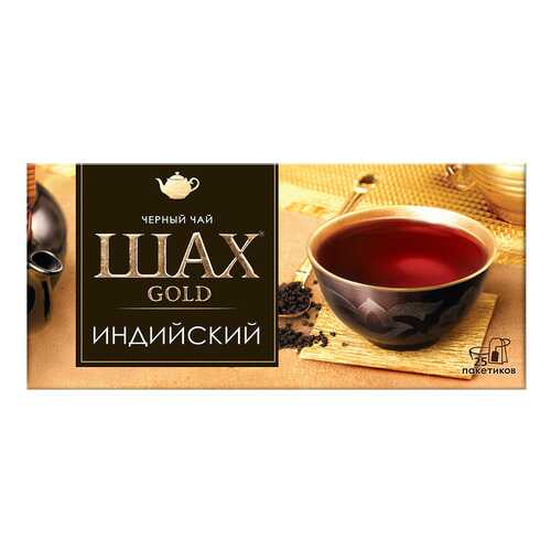 Чай черный Шах Gold Индийский 25 пакетиков в Слата