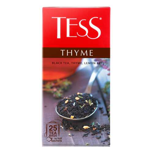 Чай черный Tess Thyme 25 пакетиков в Слата