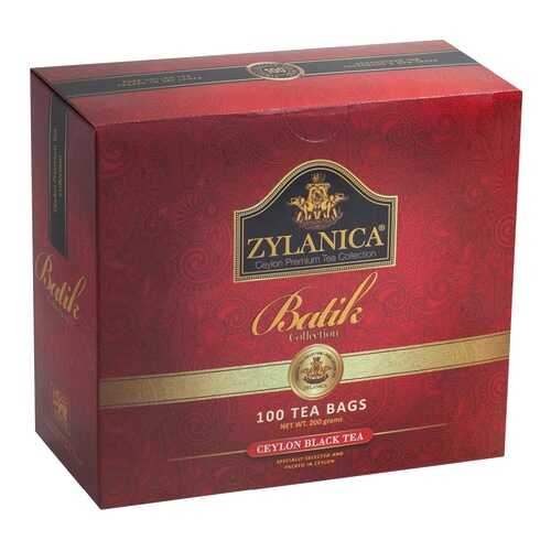 Чай черный Zylanica batik design 100 пакетиков в Слата