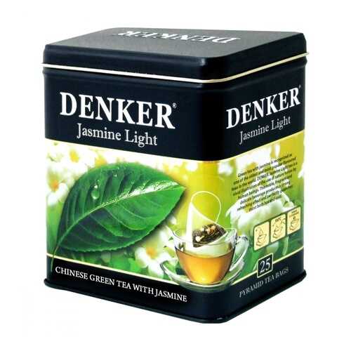 Чай Denker Jasmine Light зеленый с жасмином 25 пирамидок в Слата
