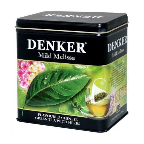 Чай Denker Mild Melissa зеленый с добавками 25 пирамидок в Слата