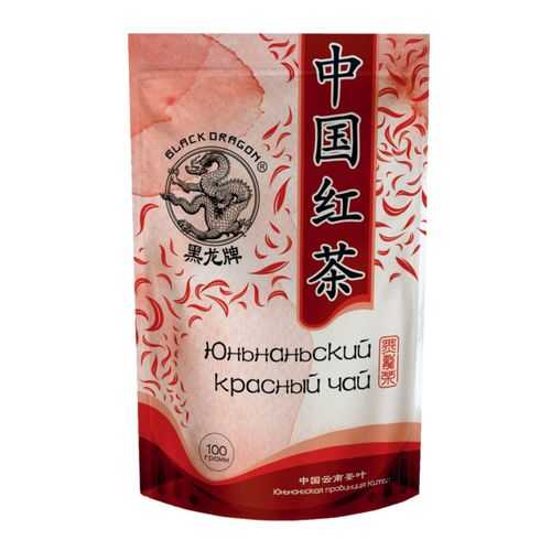Чай красный Black Dragon юньнаньский 100 г в Слата