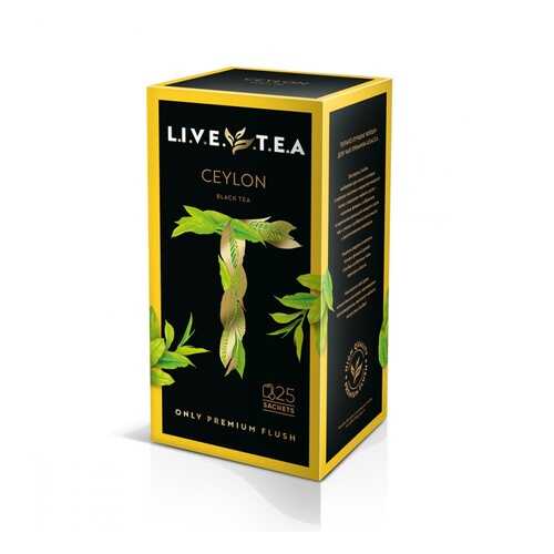 Чай Live Tea Ceylon черный 25 пакетиков в Слата