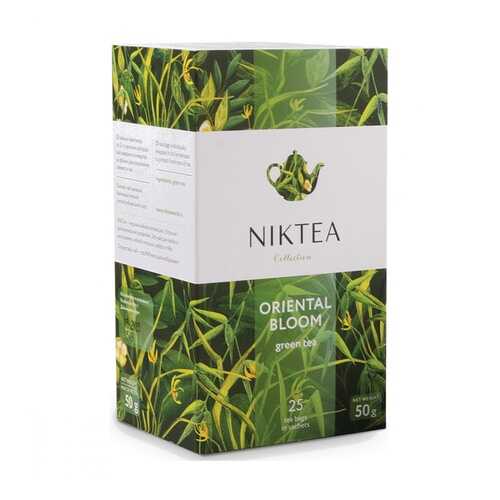 Чай Niktea Oriental Bloom зеленый 25 пакетиков в Слата