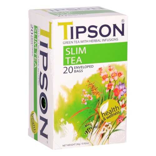 Чай Tipson Slim tea, зеленый с добавками, 20 пакетиков в Слата