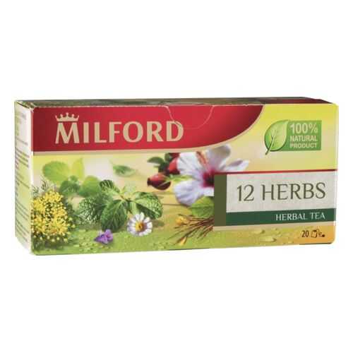 Чай травяной Milford 12 herbs 20 пакетиков в Слата