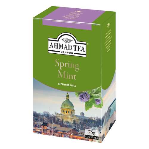 Чай зеленый Ahmad Tea spring mint 75 г в Слата