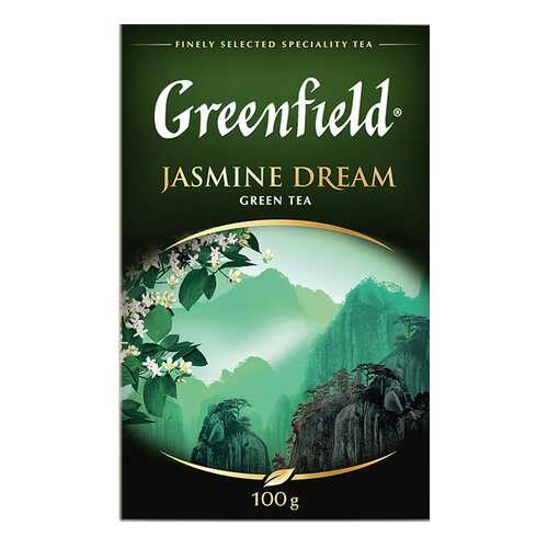 Чай зеленый листовой Greenfield Jasmine Dream 100 г в Слата