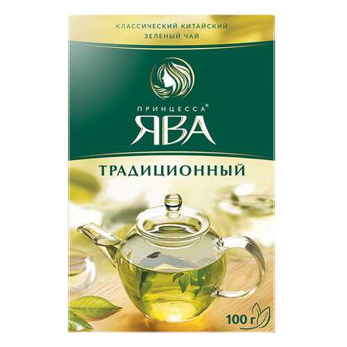 Чай зеленый листовой Принцесса Ява Традиционный 100 г в Слата