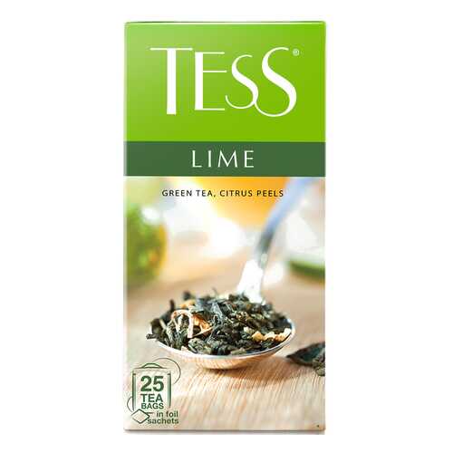 Чай зеленый Tess Lime 25 пакетиков в Слата