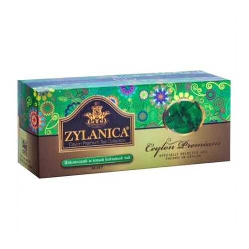 Чай зеленый в пакетиках для чашки Zylanica ceylon premium collection 25*2 г в Слата