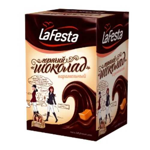 Горячий шоколад La Festa карамель 22 г 10 штук в Слата