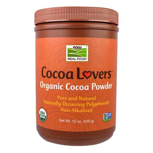 Порошок NOW Organic Cocoa Powder какао 340 г в Слата