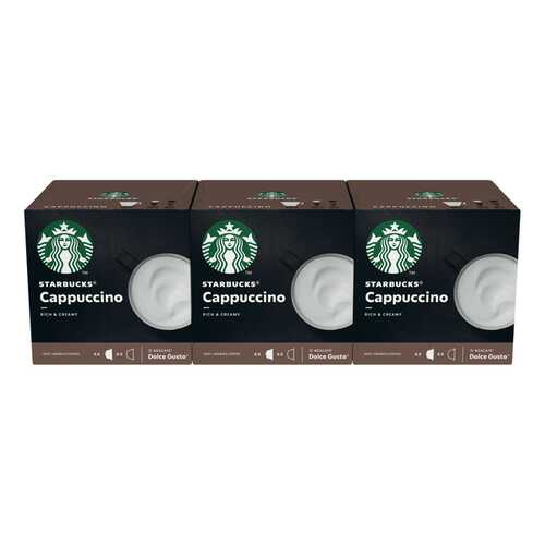Капсулы STARBUCKS Cappuccino смесь молочная и кофе для системы Nescafe Dolce Gusto, 12 шт. в Слата