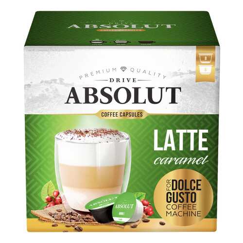 Кофе Absolut Drive Latte Caramel в капсулах для кофемашины Dolce Gusto 16 капсул в Слата