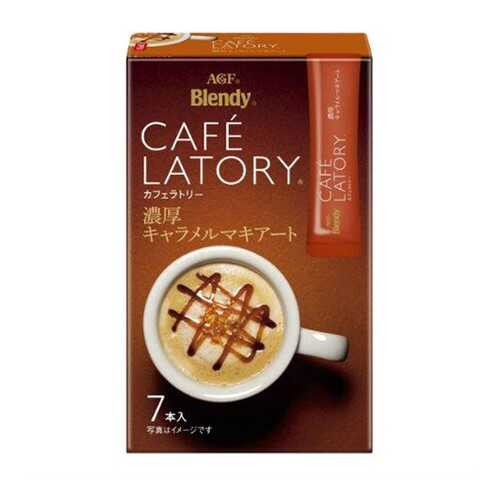 Кофе AGF Cafe Latory карамель-маккиато в стиках 7*11 г в Слата