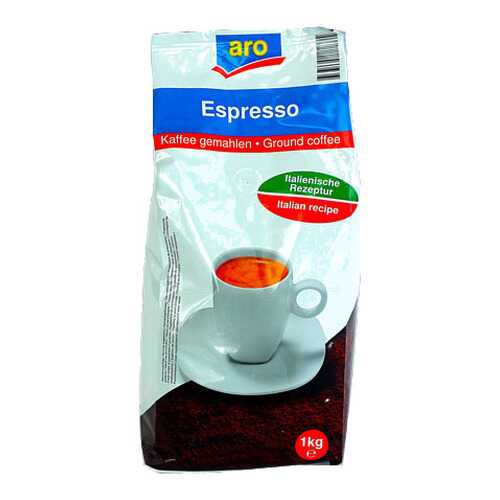 Кофе Aro espresso обжаренный в зернах для эспрессо 1 кг в Слата