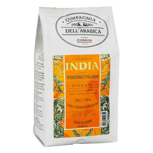 Кофе Compagnia Dell'Arabica India Monsooned Malabar в зёрнах 250 г в Слата