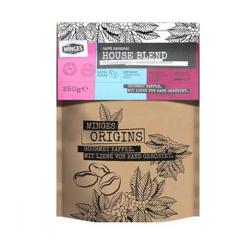 Кофе Minges Origins Caffe Espresso House Blend в зернах 250 г в Слата