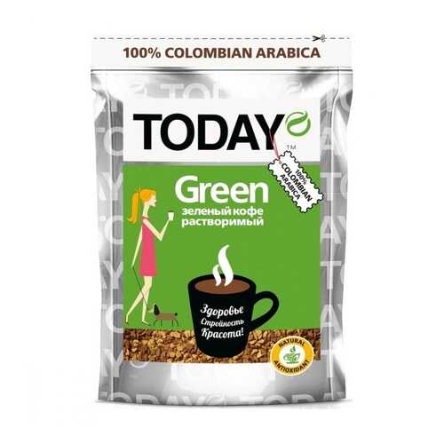 Кофе Today Green растворимый с зеленым кофе 75 г в Слата