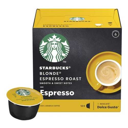 Кофе в капсулах Starbucks Blonde Espresso Roast для Nescafe Dolce Gusto 12 шт в Слата