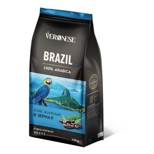 Кофе в зернах Veronese Brazil 200 г в Слата