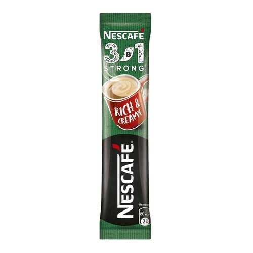 Крепкий кофе NESCAFE 3в1 растворимый порционный, 10 порций по 14.5г в Слата