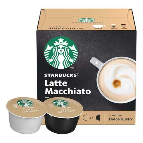 Набор Starbucks Latte Macchiato капсулы стандарта Nescafe Dolce Gusto 12 шт в Слата