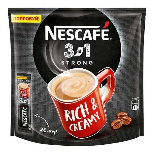 Напиток Nescafe 3в1 кофейный крепкий растворимый 14.5 г 20 штук в Слата