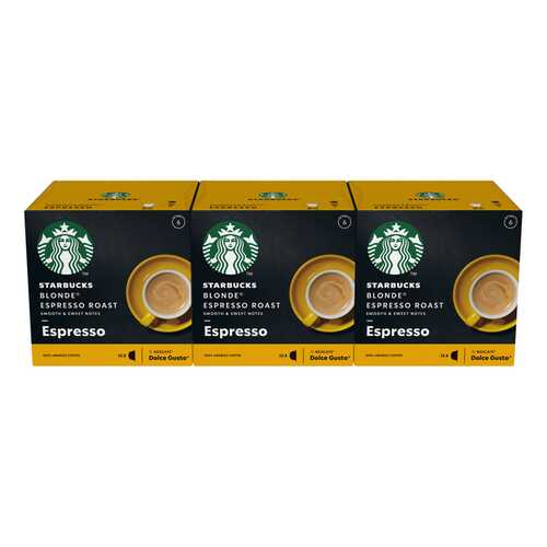 STARBUCKS Blonde Espresso Roast Капсулы для системы NESCAFE Dolce Gusto, 12 шт. в Слата
