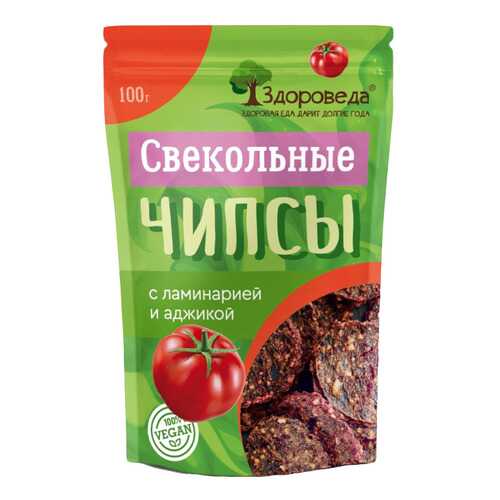 Чипсы свекольные Здороведа с ламинарией и аджикой 100 г в Слата