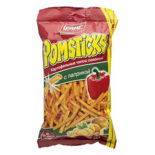 Картофельные чипсы соломкой Lorenz pomsticks с паприкой 100 г в Слата