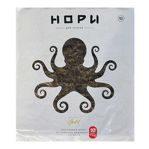 Водоросли нори Gold для роллов 10 листов 25 г в Слата