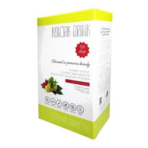 Десерт бескалорийный Konjak Drink зеленый виноград 133 г в Слата