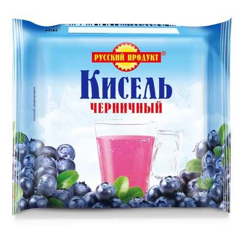 Кисель быстрого приготовления черничный Русский Продукт брикет 220 г в Слата
