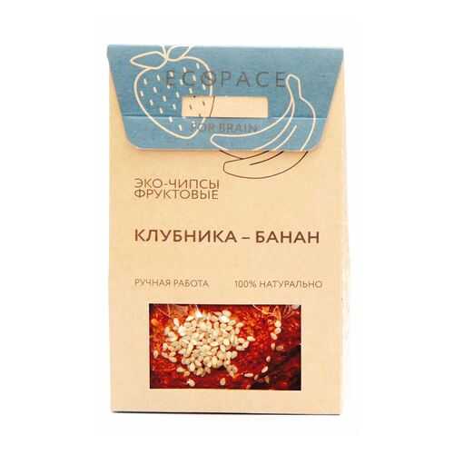 Эко-чипсы фруктовые For Brain клубника-банан 40 г в Слата