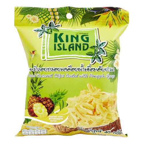 Кокосовые чипсы King Island с ананасом 40 г в Слата