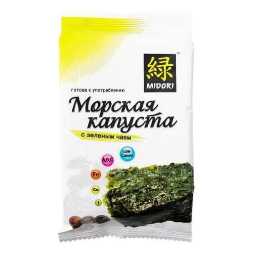 Морская капуста Midori с зеленым чаем 5 г в Слата