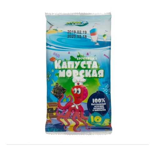 Морская капуста NORI LAND Осьминожка сушеная 4.5г Южная Корея в Слата