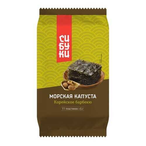 Морская капуста сушеная Сибуки корейское барбекю 5 г в Слата