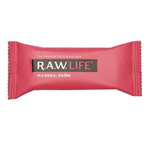 Орехово-фруктовый батончик R.A.W. LIFE малина-лайм 47 г в Слата