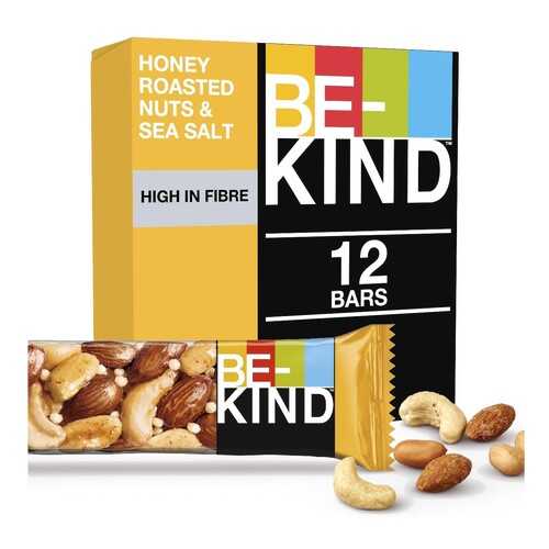 Ореховый батончик BE-KIND с медом и морской солью 12 штук по 40 г в Слата