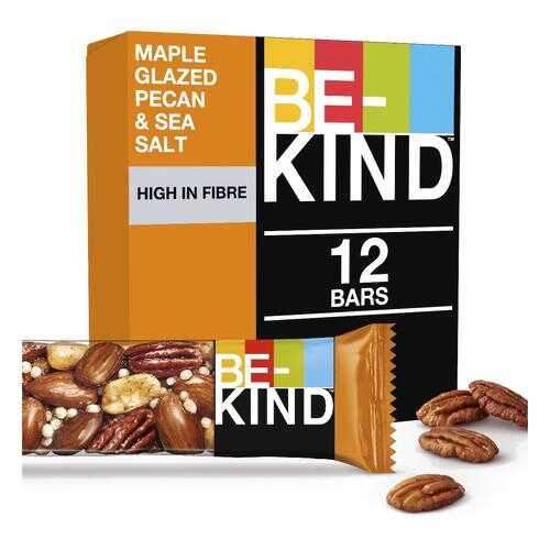 Ореховый батончик BE-KIND с медом кленовым сиропом и морской солью 12 штук по 40 г в Слата