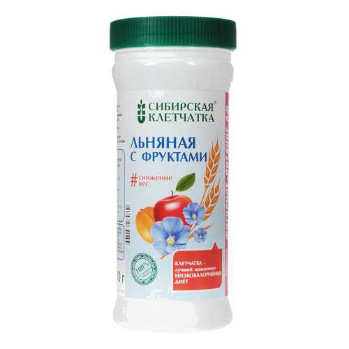 Клетчатка Сибирская клетчатка льняная с фруктами 280 г в Слата