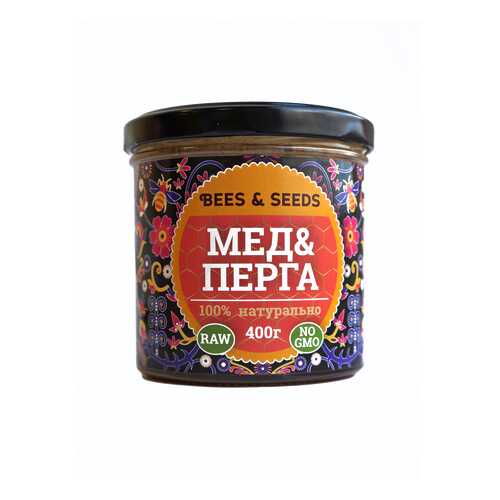 Медовый урбеч Bees&Seeds. Натуральный продукт с мёдом и пергой, 400 г в Слата