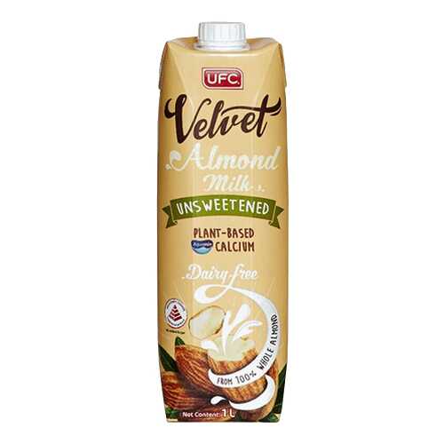 Миндальный напиток UFC Velvet Unsweetened без сахара 1000 мл в Слата
