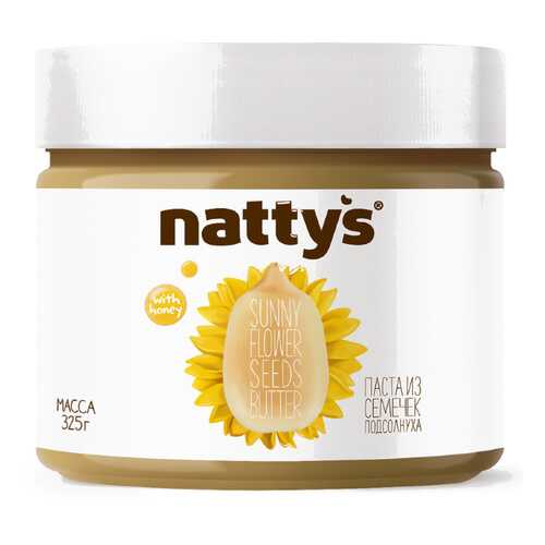 Паста Nattys Sunny из семечек подсолнуха 325 г в Слата