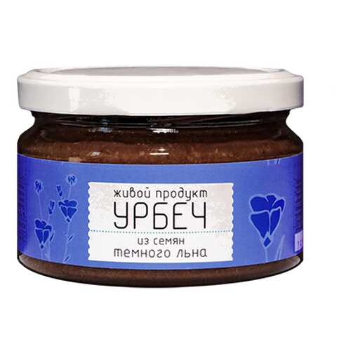 Урбеч из семян тёмного льна Живой продукт 225 г в Слата