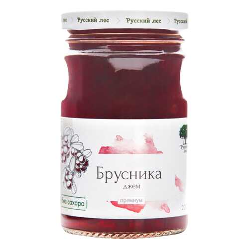Джем Русский лес брусника премиум 220 г в Слата